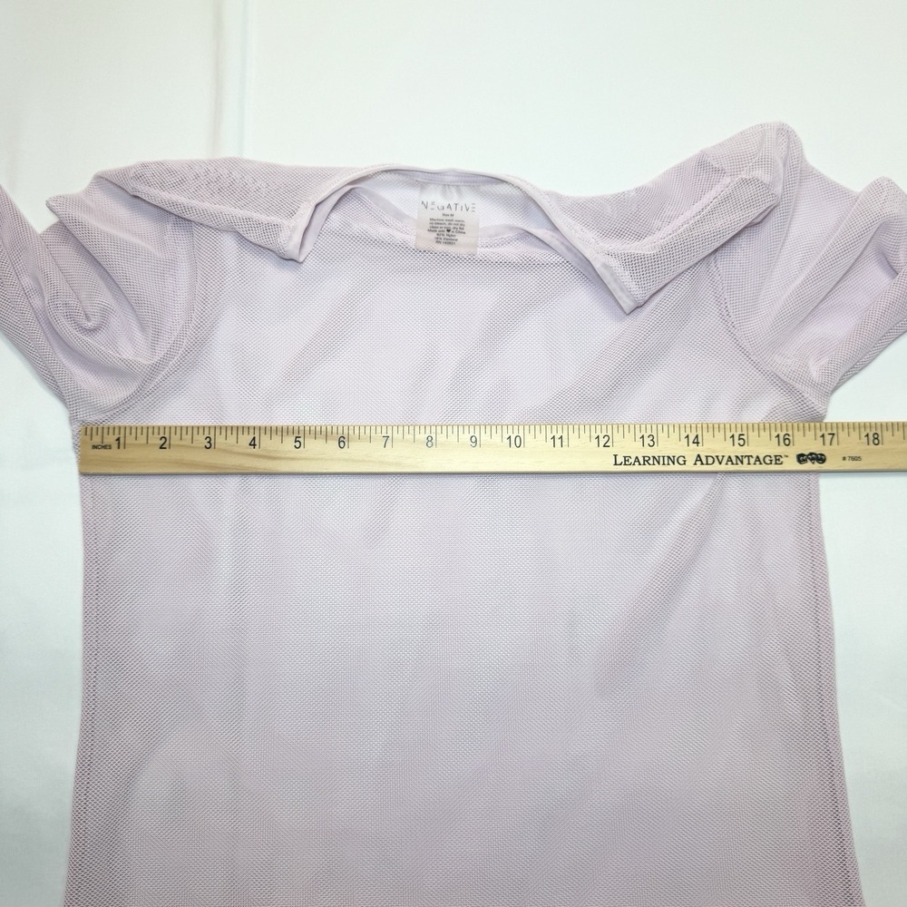 Negative Underwear Sheer Mesh Long Sleeve Layering Top M Fete Rave Fairy Indie - Picture 5 of 6